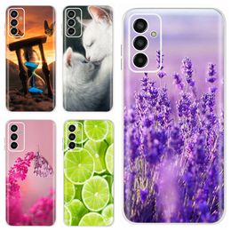 For Samsung Galaxy M13 Case SM-M135F Soft Silicone Colourful Painted Cover Phone Case For Samsung M13 M 13 Back Cover Fundas Capa