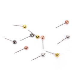 200Pcs Metal Ball Head Pins Decorative Sewing Accessories Push Pins Steel Point Bulletin Board Stationery Supplies