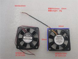 Cooling NEW FAN FOR SEPA MFB52A12HA MFB50A12A DC 12V 0.11A MFB50E05 MFB50E05001L600 5V 50x50x10mm 3Wire Server Cooling Fan