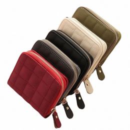 women's Short Wallet Leather Bifold Zipper Clutch Card Holder Ladies Small Handbag Coin Purse x4Ch#