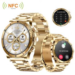 Watches For Huawei Xiaomi AI Voice Smart Watch Men NFC GPS Tracker AMOLED 360*360 HD Screen Heart Rate Bluetooth Call SmartWatch