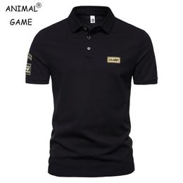 Korean Summer Men High Quality Short Sleeve Breathable Plus Size Embroidered Polo Shirt Antiwrinkle Tops 5XL 240410