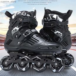 Inline Roller Skates LS6 Slalom Inline Skates Adult Child Roller Skating Shoes Sliding Free Skating Patines FSK Brake Street Road Original LESCAUL Y240419 ORXO