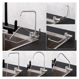 Kitchen Faucets Stainless Steel Drinking Water Tap Folding Purifier Faucet 360 Degree Swivel Reverse Osmosis Filter