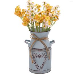Vases Vintage Milk Jug Heart Shaped Flower Arrangement Rustic Home Decor Wedding Vase