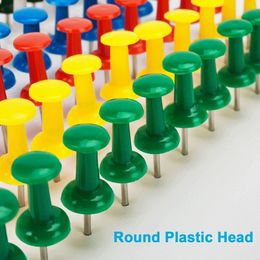 500 Pcs Plastic Tacks Push Pins Making Thumb Tacks Cork Board Office School Stationery Supplies 23mm Thumbtacks For Announcement