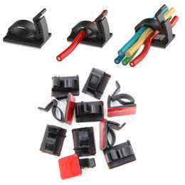 10Pcs Self-adhesive Cable Organizer Wire Tie Cable Clamp Clips Holder Clamp For Car Dash Camera GPS Headphone Table Desk Storage