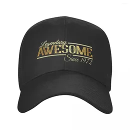Ball Caps Custom Awesome Since 1972 Limited Edition Baseball Cap Outdoor Men Women's Adjustable In 50th Birthday Dad Hat Summer