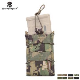 Emersongear Single Unit Rifle Magazine Pouch Utility MOLLE Mount Attachment For 5.56mm/7.62mm Mag