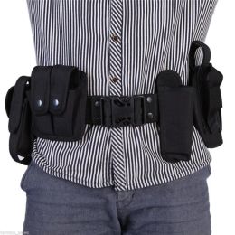 10pcs Police Tactical Trimmings Security Belts Military Training Safety Guard Belt Utility Duty Waist Support Warbelt Equipment