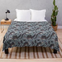 Blankets Spinosaurus Pattern Throw Blanket Decoratives Luxury St Bed Covers Sofa