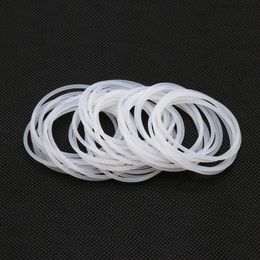 10Pcs White Silicone Ring Gasket CS 2mm OD 5 ~ 90mm Food Grade Waterproof Washer Rubber Silicone Gasket O-ring Rubber Ring