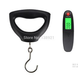 50kg 10g Portable Digital Scale Fishing Weights Electronic Scale LCD Display AAA Battery Digital Luggage Scale with Backlight