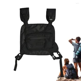 Outdoor Bags Running Pack For Workouts Multipurpose Adjustable Portable Phone Holder Men Women Black Chest Mobile