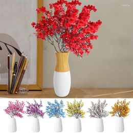 Decorative Flowers Faux Gypsophila Bouquet Artificial Decor Portable DIY Wedding Decoration Home Branch