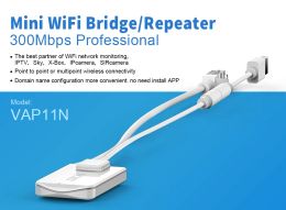 Points VONETS Wifi Repeater Wireless Bridge Ethernet RJ45 to Wifi Adapter for Monitoring IP Printer Network Device 2.4GHz VAP11N300