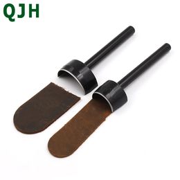 15-45mm Semicircle Punching Stitching Cut Steel Leather Corner Cutter Kits Manual Round Belt Strap Wallet Bag Leather Punch Tool