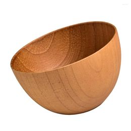 Dinnerware Sets Wooden Rice Bowl Kitchen Gadget Soup Salad Bowls Mix Fitting Japanese Style Supplies Fruit