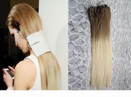 Ombre Micro Loop Easy Rings beads Hair Extensions 1g 100g 6 613 blonde Human Hair Micro Bead Extensions4201863