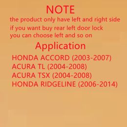 LHD RHD High quality power door lock actuator for Honda ACCORD 2003-07 ACURA TL ACURA TSX RIDGELINE 72155-SDA-A01 72115-SDA-A01