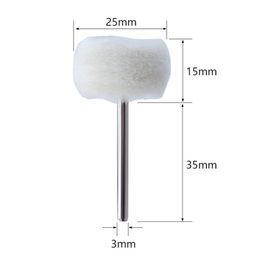 3mm Shank Fine Wool Polishing Abrasive Brush Grinding Buffing Grinding Sanding Head Buffing Wheel Shank