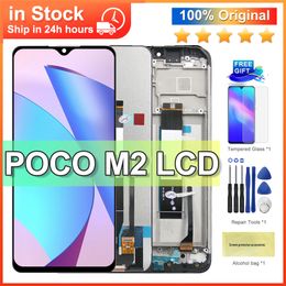 6.53" For Xiaomi Poco M2 LCD Display Touch Screen Digitizer Assembly With Frame Xiaomi Poco M2 MZB9919IN, M2004J19PI Display