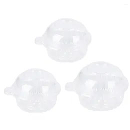 Take Out Containers 100pcs Individual Cupcake Holder BPA-Free Disposable Carrier Multi-Purpose With Deep Dome For Home Kitchen Party Favor