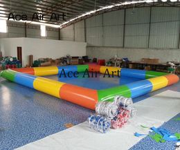 6m L x 6m W x 0.6mH (20x20x2ft) Coloured inflatable water pool pup up swimming pool rental with free CE/UL blower and repair kits