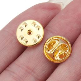 50pcs Metal Pin Brooch Base Back Bar Badge Holder Finding Safe Lock Brooches Pins for Diy Jewellery Making Garment Accessories