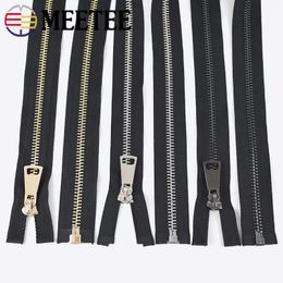 1Pc 60-120cm 8# 10# Metal Large Zipper Single/Double Sliders Open-End Zips Clothes Sewing Zippers Jacket Zip Locks Repair Kit