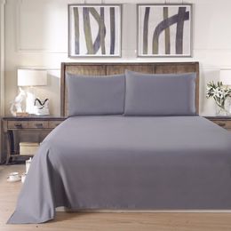 Flat Sheet HIGHEST QUALITY Brushed Microfiber 1800 Bedding Top Sheet Wrinkle, Fade, Stain Resistant