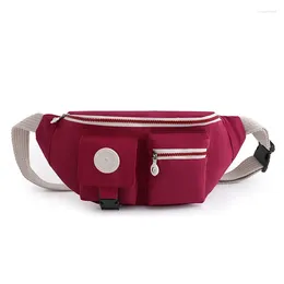 Waist Bags Women Bag Korean Style Nylon Fanny Pack Ladies Fashion Belt Purse Multi-Pocket Waterproof Travel Packs Messenger