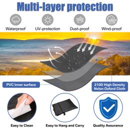 183-280CM Umbrella Rain Covers Waterproof Protective Sunshade Gear with Zipper for Garden Outdoor Patio Cantilever Parasol Case