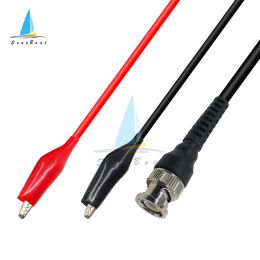 110cm BNC Male Plug Q9 to Dual Alligator Clip Oscilloscope Test Probe Leads Cables Connector for Oscilloscope Signal Generator