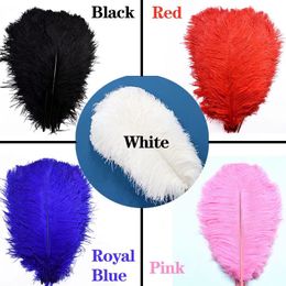 beautiful Real White Ostrich Feather Wedding Party large Plume Crafts DIY natural Feather clothes Home table Decor Accessories