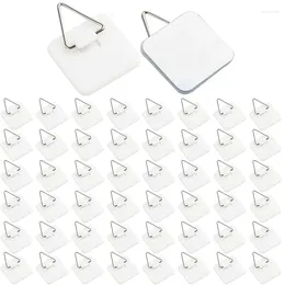 Hooks 50PCS Plate Hangers For The Wall Holder Decorative Plates 1.3 Inch Sticky Invisible Adhesive