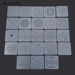 1pc Quilting Template Acrylic Patchwork tool Sewing Embroidery Model Various pattern 12*12cm 4.72inch DIY Handmade craft Hicello