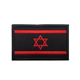 Israel Country Embroidery Patches Badges Emblem Military Army 8cm DIY Accessory Hook and Loop Tactical National Flag states