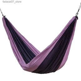 Hammocks Dual Outdoor Camping Pendant Pink/Purple 78x118 Lightweight Nylon Travel Pendant with Tree Strap and Buckle PortableQ