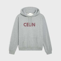 Autumnwinter Designer Cel Women and Men Hooded Hoodie Ce Home New Triumphal Arch Red Letter Embroidery Age Reducing Loose Drawstring Hooded Sweate HFJ3