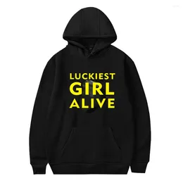 Men's Hoodies Luckiest Girl Alive Hoodie Movie Long Sleeve Sweatshirt Men Women Hooded Pullover Casual Style Unisex Clothes