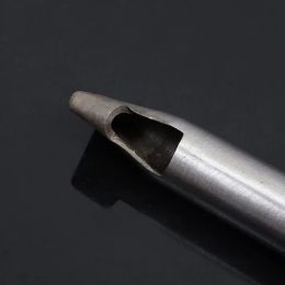 5mm*15/20/25mm DIY Drilling Bit Leather Craft Puncher Flat Hole Punch Maker Cutter Chisel Tool Set