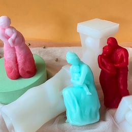 Creative Human Body Family Silicone Candle Mould DIY Eternal Love Couples Candle Making Resin Soap Mould Gift Home Decor Craft