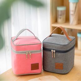 Lunch Bag Insulated Cold Picnic Carry Case Thermal Portable Lunch Box Bento Pouch Lunch Container Food Storage Cooler Bags