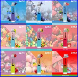 BIG SALE Spanish CRYSTAL Puff 7000 Disposable Vape Pen 16ml 1300mAh Battery MESH Coil Cigarettes Tornado 7000 Puffs ecigs Vapour Sunfire Vaper Wholesale Low Price