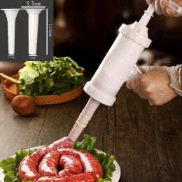 Manual Plastic Meat Sausage Machine Filler Stuffers Sausage Salami Maker And Funnel Handmade Meat Sausage Stuffers Set