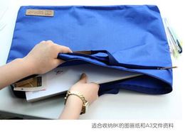 Stationery Tote bag a3 double-layer file package painting 8K data art supplies storage bag student tutorial bag