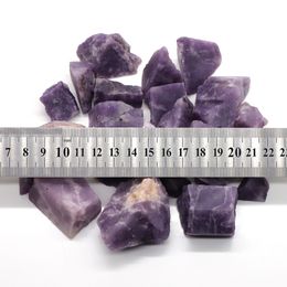 Natural Lilac Lepidolite Raw Crystal Quartz Irregular Shape Ore Rock Minerals Specimen Magic Repair Rough Stone Home Decoration