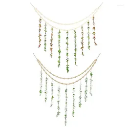 Tapestries Eucalyptus Boho Wall Decor Bead Garland Greenery Decoration Artificial Smooth Elegant Multipurpose