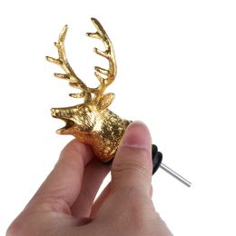 Zinc Alloy Deer Head Wine Pourer Unique Stag Wine Bottle Stoppers Wine Aerators Bar Kitchen Gadget Christmas Party Ornament